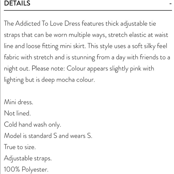 Hello Molly Addicted to Love Dress Mocha - Picture 8 of 8